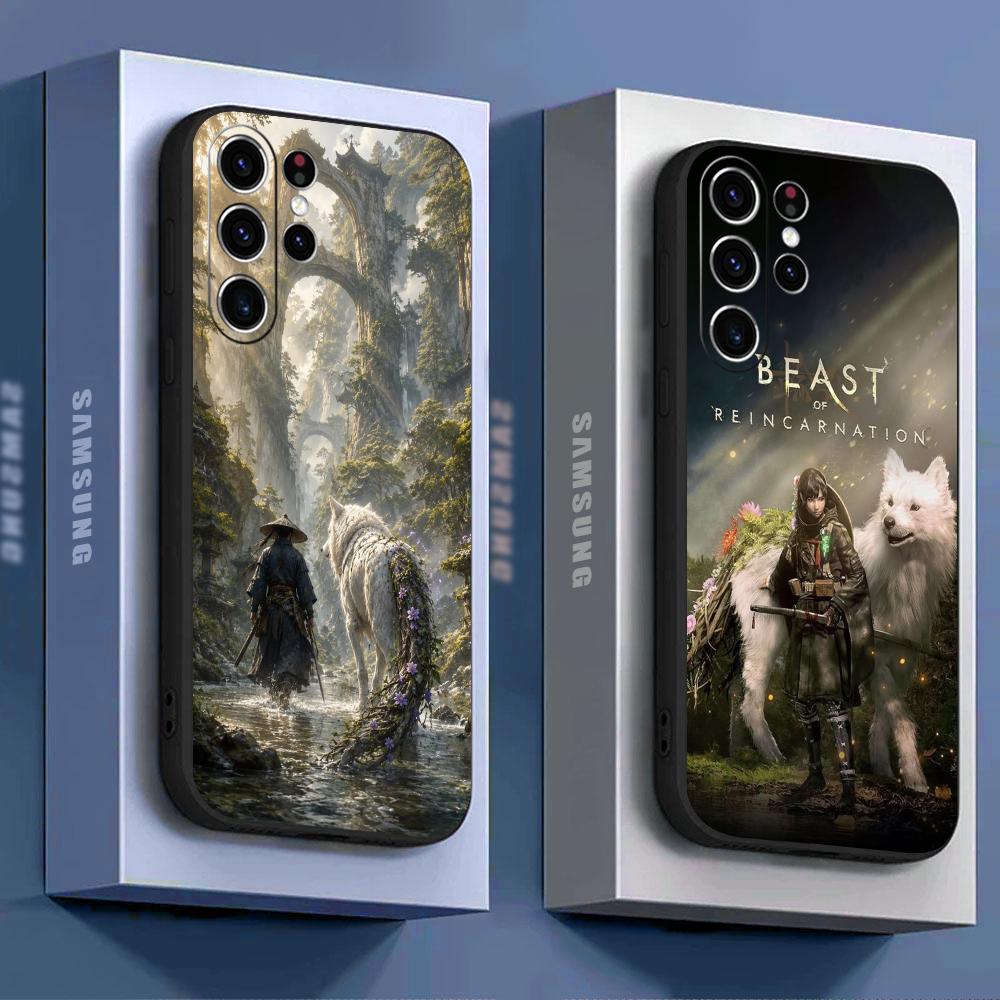 Phone Cases Samsung S25 - カートゥーンクールな転生の獣柄スマホケース、サムスンギャラクシーS26 S25 S24 S23 S22 S21