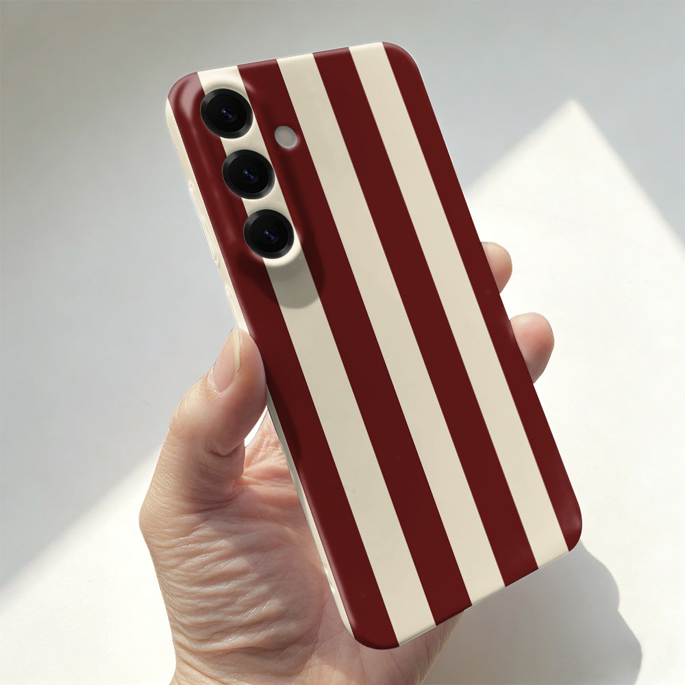 Phone Cases For Samsung A14 - 赤白ストライプ柄ケース Samsung A55 54 53 52