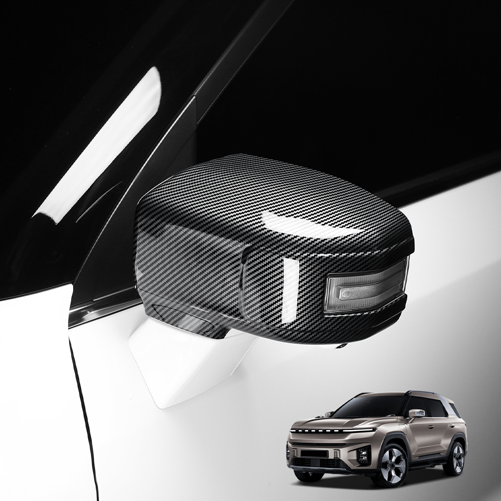 Phone Cases Melbourne - SSANGYONG TORRES-EVX/ACTYON 2022-2025 カーボンファイバーブラックバックミラー装飾カバートリム外装アクセサリー