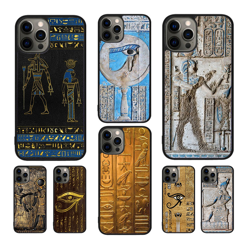Phone Cases Egypt - IPhone用シェルケース,ホーラスエイジプトフレスコ電話ケース,16, 15, 14, 11, 12, 13,mini,pro,xr,xs,max,plus