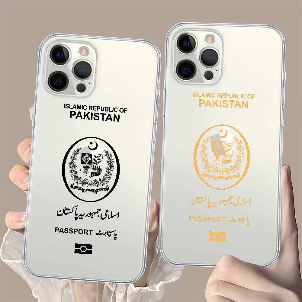 Phone Cases Pakistan - パキスタンパスポート柄 iPhoneケース iPhone 17 16 15