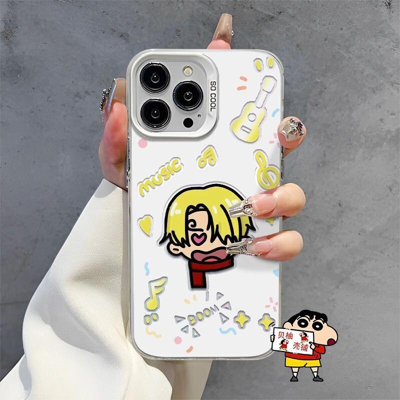 Phone Cases One Piece - 一体型スマホケース シェルカラー シルバー iPhone 16/17対応 男女兼用ギフト