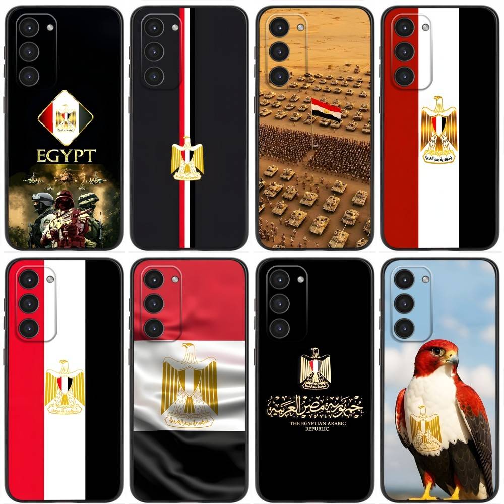 Phone Cases Egypt - クールな E-エジプト国旗電話ケース Samsung Galaxy A20、21s、22、31、32、52、53、72、73、80、91 用