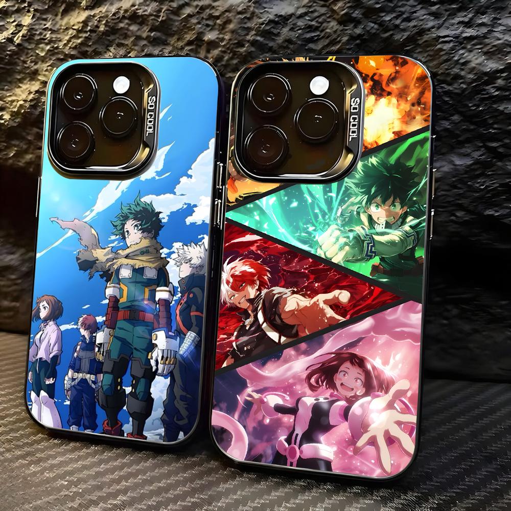 Phone Cases For Iphone 17 - 僕のヒーローアカデミアの人気アニメスマホケース、lMDカラーのシルバーシェル、iPhone 17、16、e、15、14、13、12、11 Pro Max Plus対応
