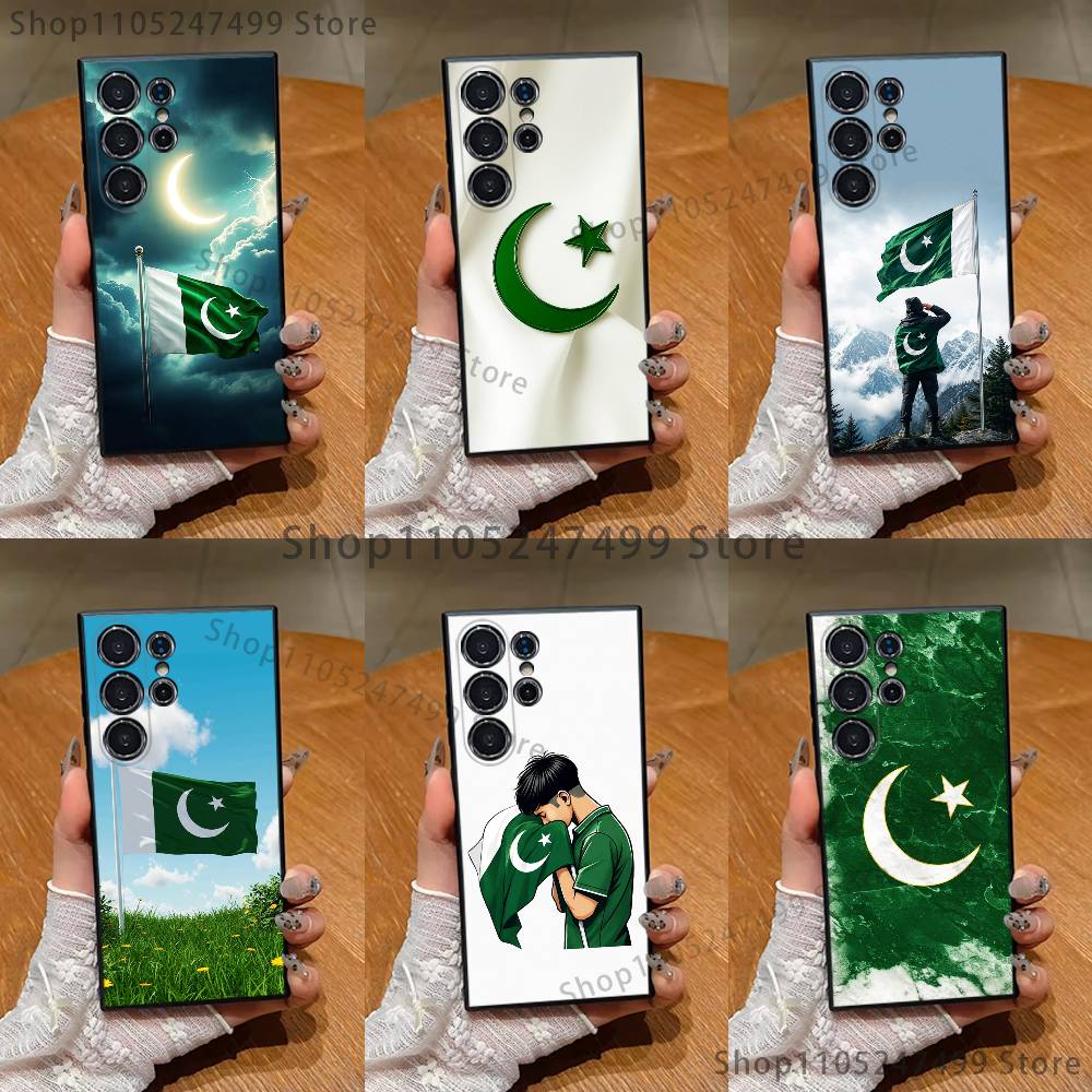 Phone Cases Pakistan - パキスタンパスポート旗柄スマホケース サムスンギャラクシーS25 S24 S26 S22 S23