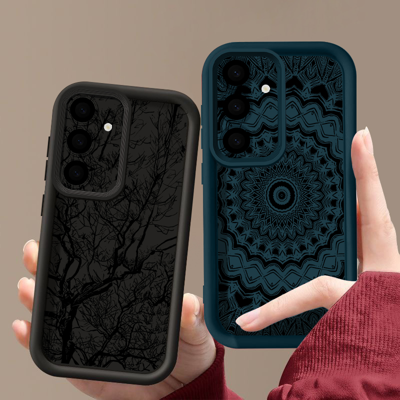 レトロな花柄トーテムパターンケース Samsung Gala - Phone Cases For Samsung A14 のレビューと価格
