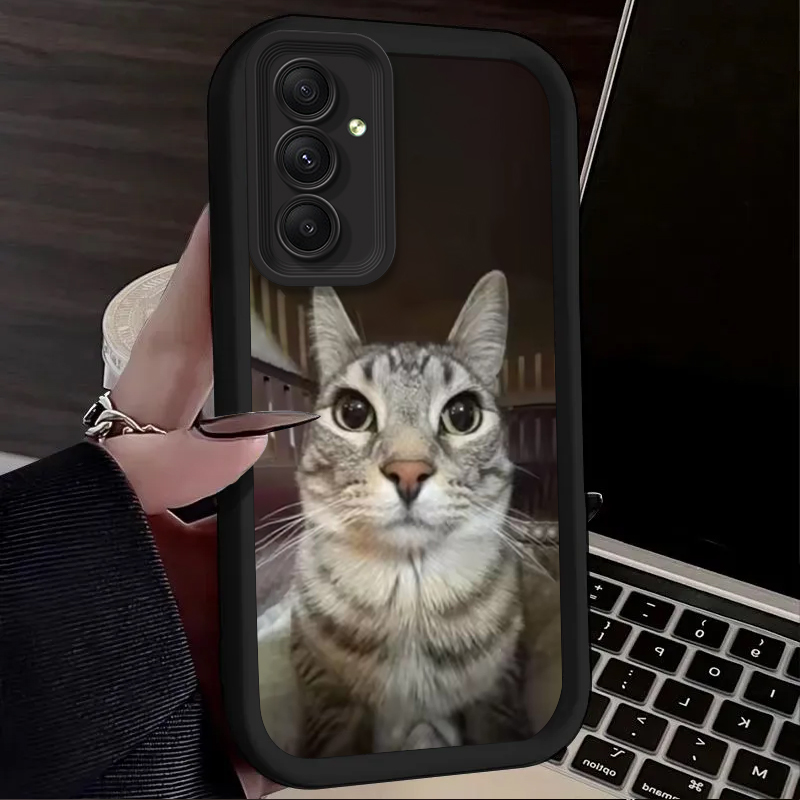 流行の猫が喫煙しているデザインのスマホケース Samsung - Phone Cases For Samsung A14 のレビューと価格