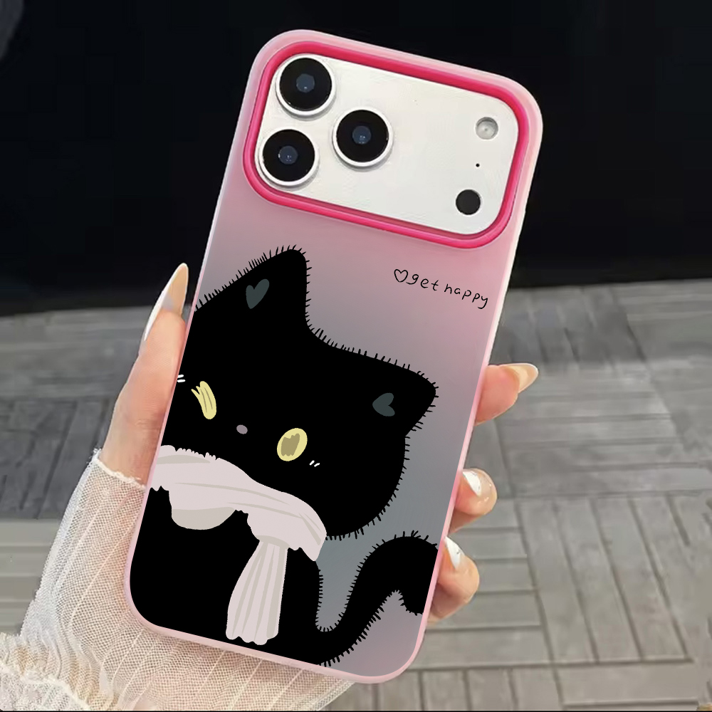 INSカップル黒白猫キャンディーカラー携帯電話ケースXiao - Phone Cases Xiaomi のレビューと価格
