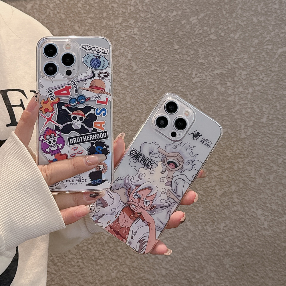 ファッションジャパンアニメワンピース ニカ ルフィ 透明スマ - Phone Cases One Piece のレビューと価格