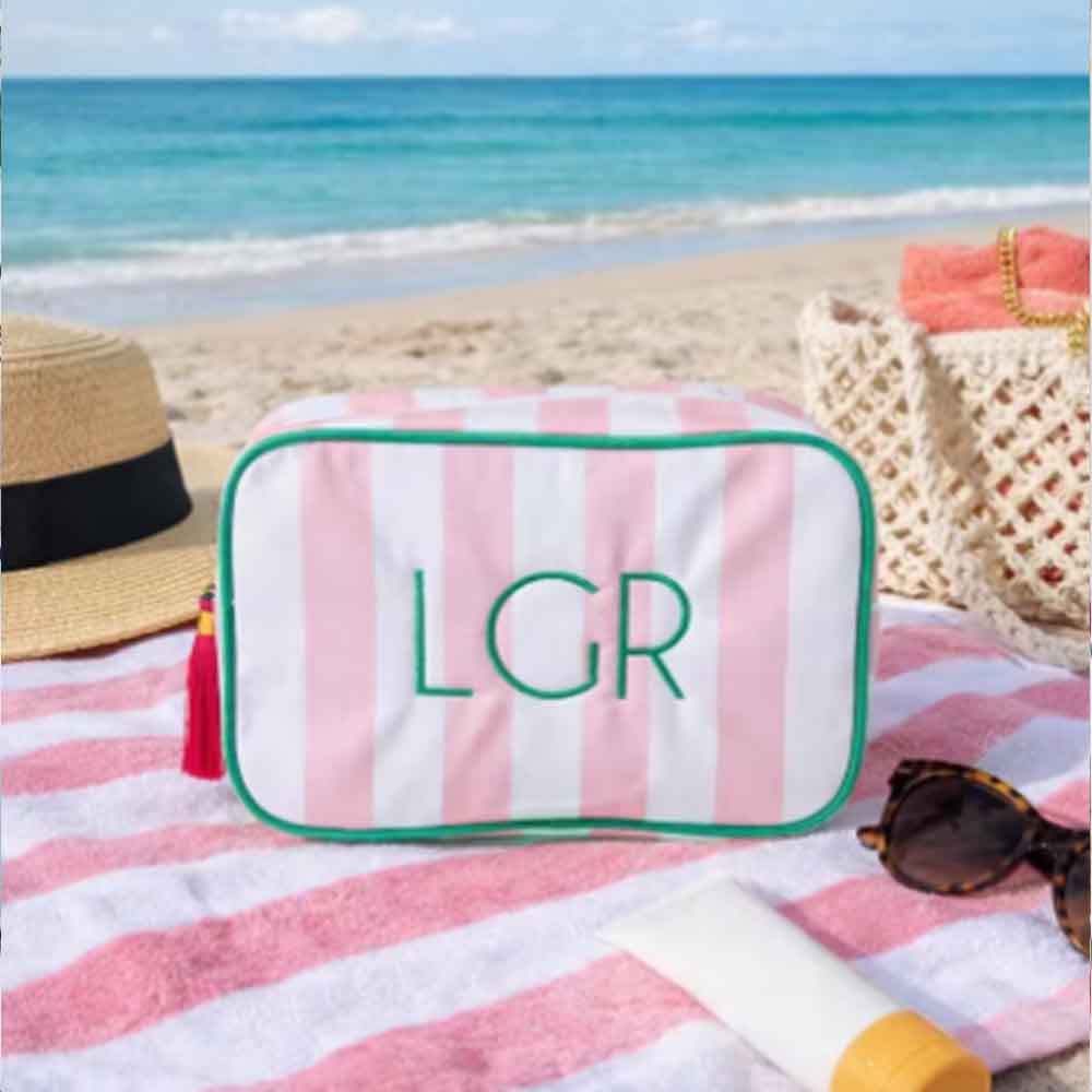 カスタマイズされたモノグラム刺繍入りメイクアップバッグ、スト - Monogram Custom Case のレビューと価格