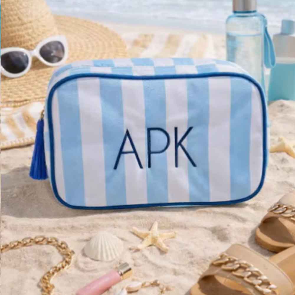 カスタマイズされたモノグラム刺繍入りメイクアップバッグ、スト - Monogram Custom Case のレビューと価格
