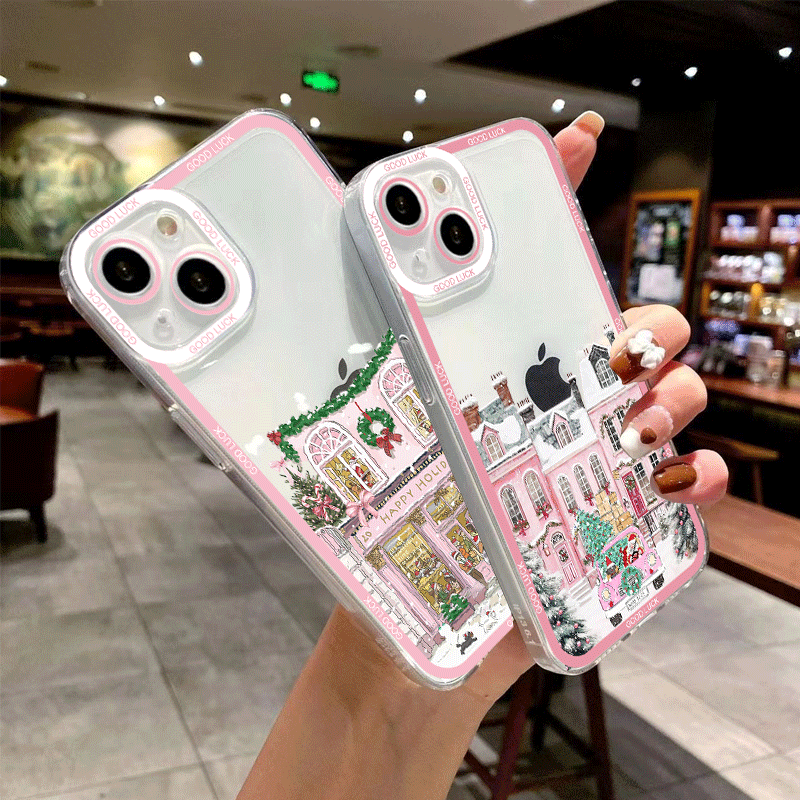 冬の新年 クリスマス 街並み 風景 スマホケース Xiaom - Phone Cases Xiaomi のレビューと価格