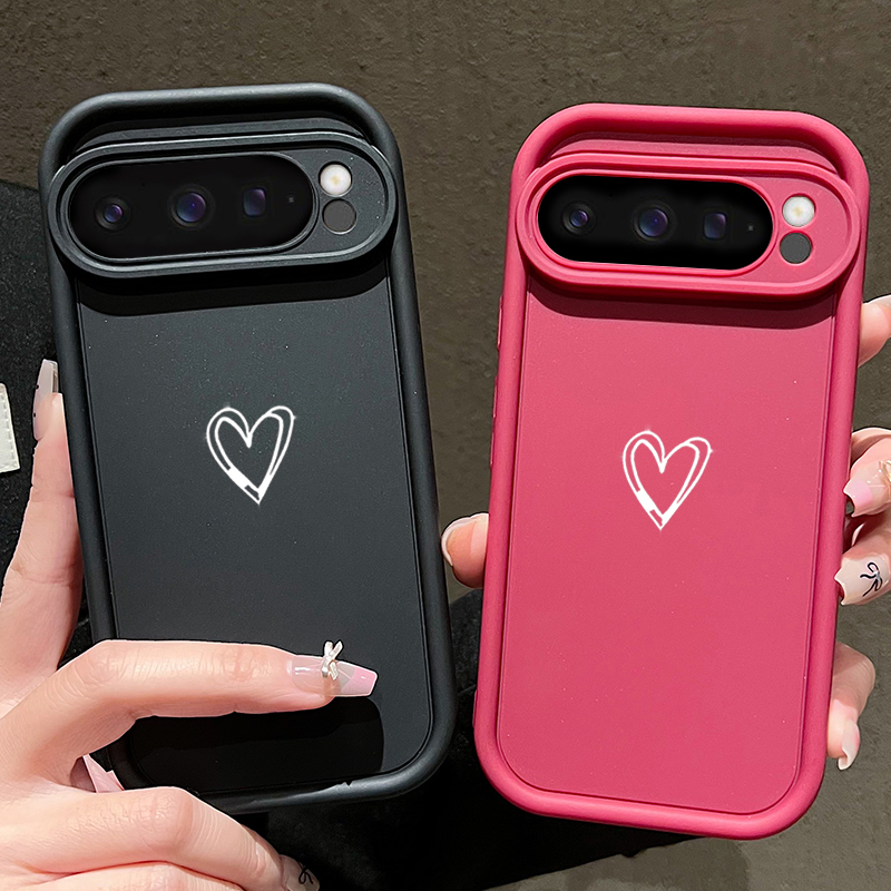 シンプルな愛のパターンソフトケース Google Pixel - Phone Cases Pixel 9A のレビューと価格