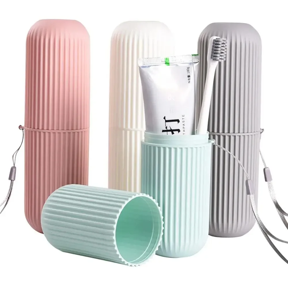 旅行用携帯歯ブラシカップ、バスルーム用歯磨き粉ホルダー収納ケ - Phone Cases The Dairy のレビューと価格
