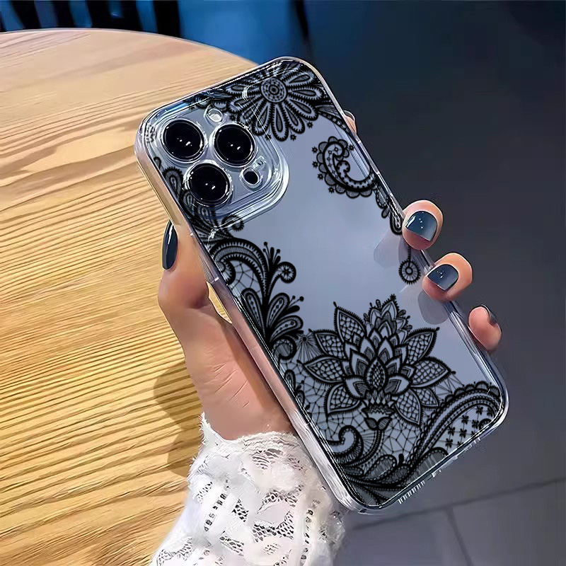 トレンディな黒レースの花柄スマホケース Xiaomi Poc - Phone Cases Xiaomi のレビューと価格