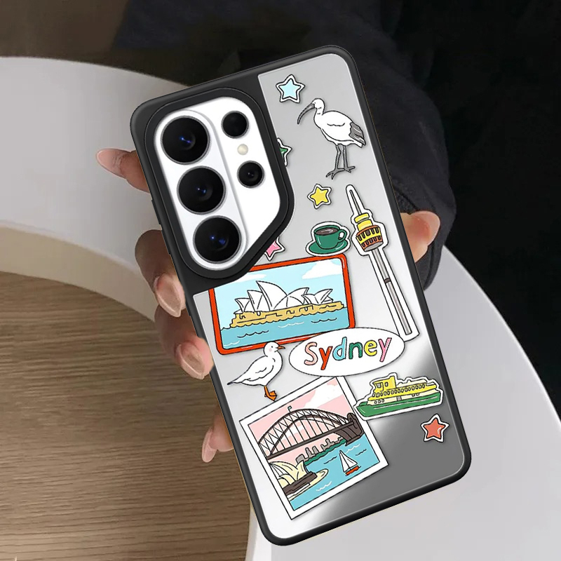 メルボルン トラベルミラー サーフェス マグネティックフォン - Phone Cases Melbourne のレビューと価格