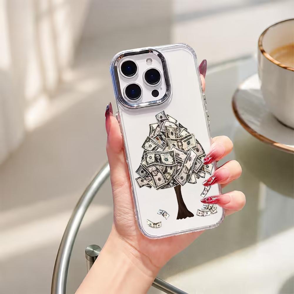 クリエイティブなマネーツリーとドル札デザインの透明ソフトTP - Phone Cases Dollar Tree のレビューと価格
