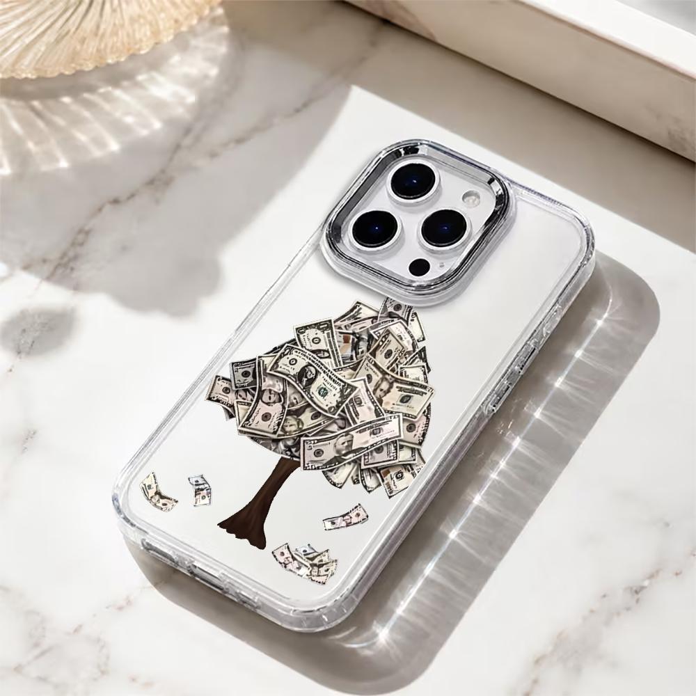 クリエイティブなマネーツリーとドル札デザインの透明ソフトTP - Phone Cases Dollar Tree のレビューと価格