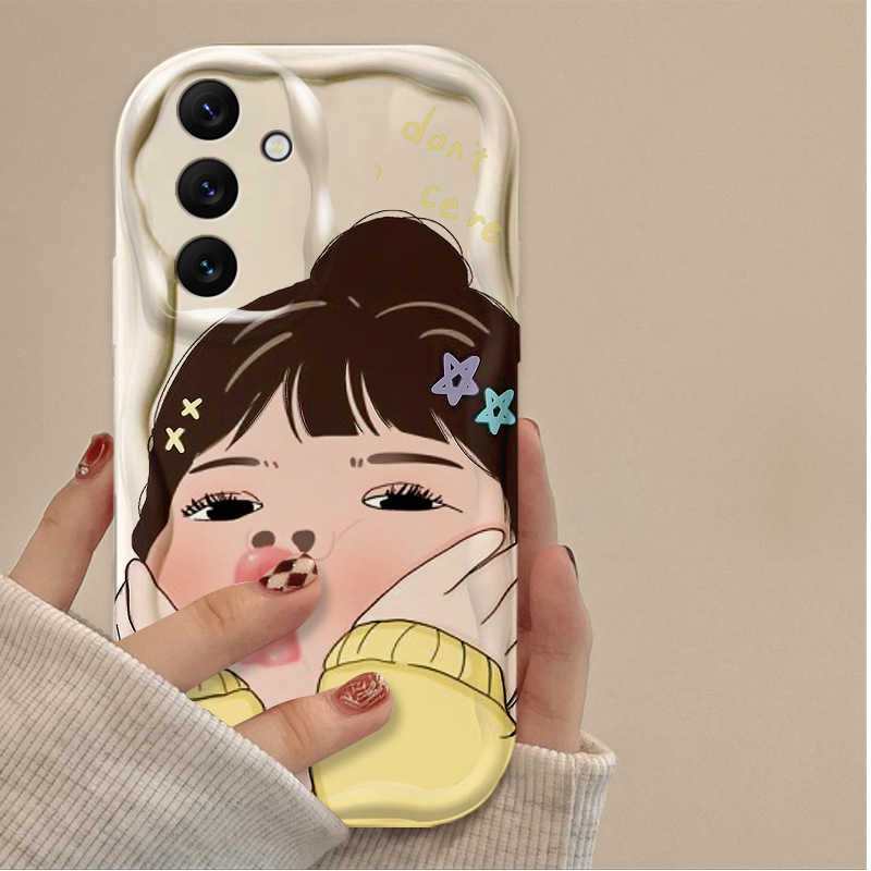 面白い男の子 可愛い女の子 波 ソフトフォンケース Sams - Phone Cases For Samsung A14 のレビューと価格