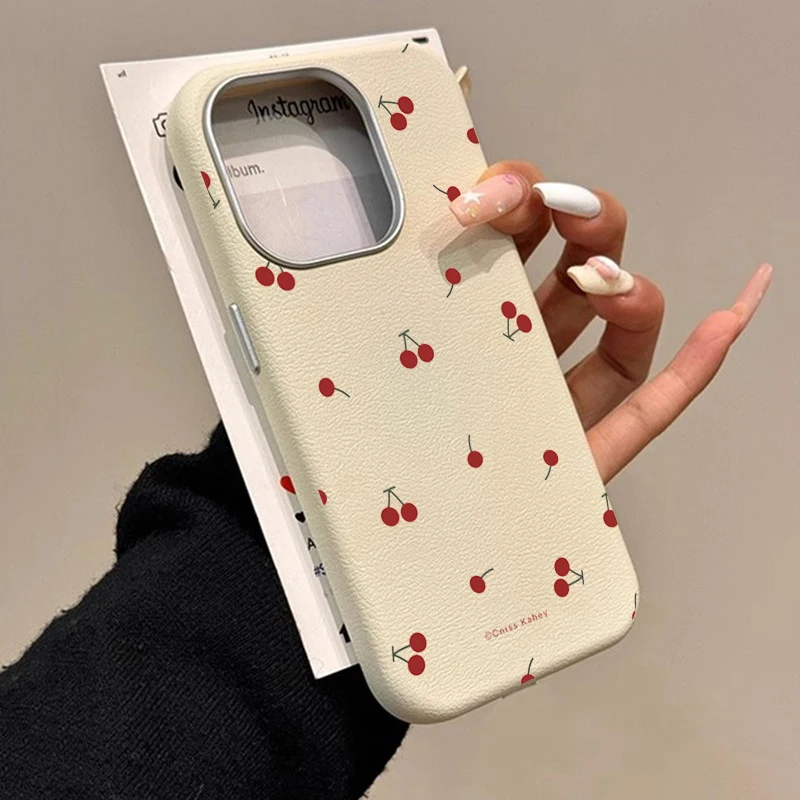 INSキュートな漫画風チェリーパターンのスマホケース Xia - Cute Cartoon Case のレビューと価格