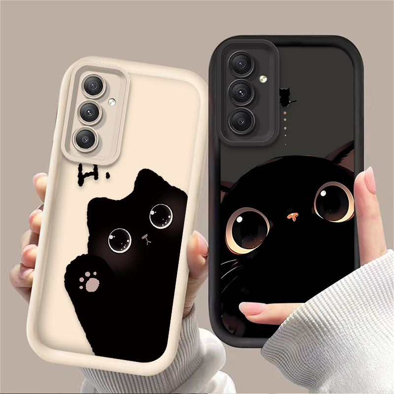 素敵な大きな目の猫のスマホケース Samsung Galax - Phone Cases Samsung A14 のレビューと価格
