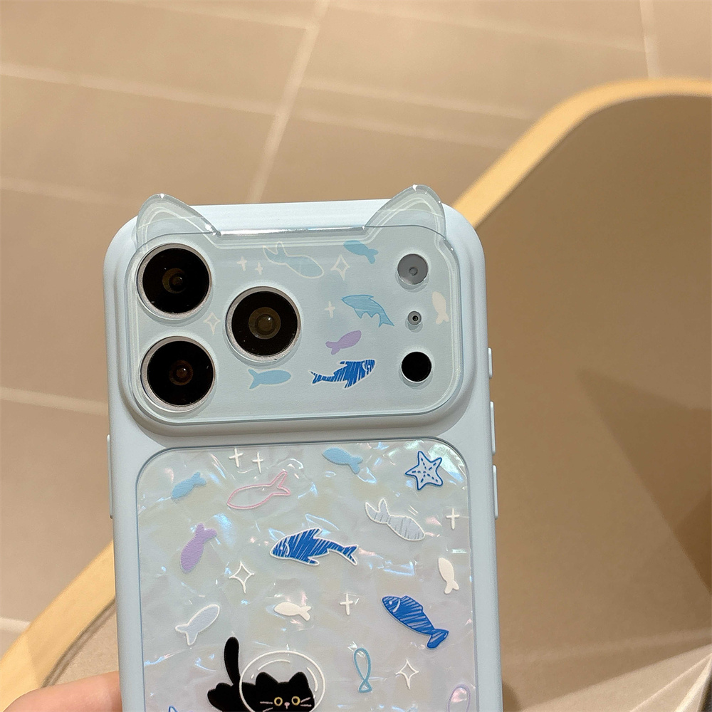 かわいい子猫と魚の漫画柄iPhoneケース iPhone 1 - Phone Cases Amazon のレビューと価格