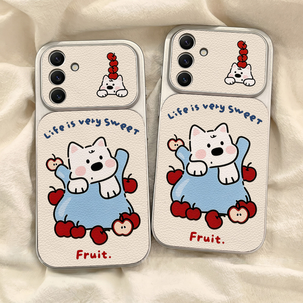 かわいい漫画犬柄のネックストラップ付きスマホケース、Sams - Cute Cartoon Case のレビューと価格