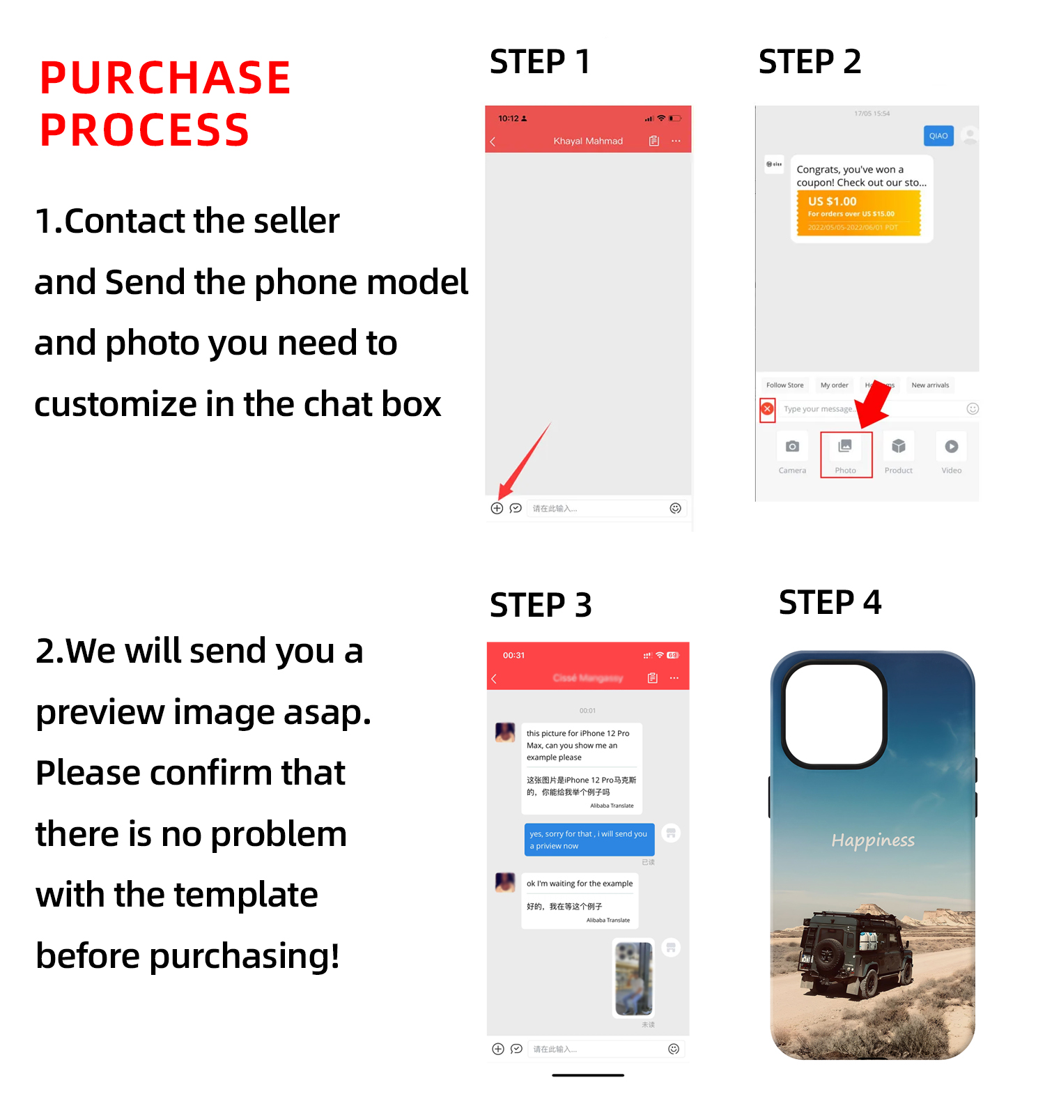 韓国カスタム画像タフ電話ケース iPhone 16 15 1 - Phone Cases Personalised のレビューと価格