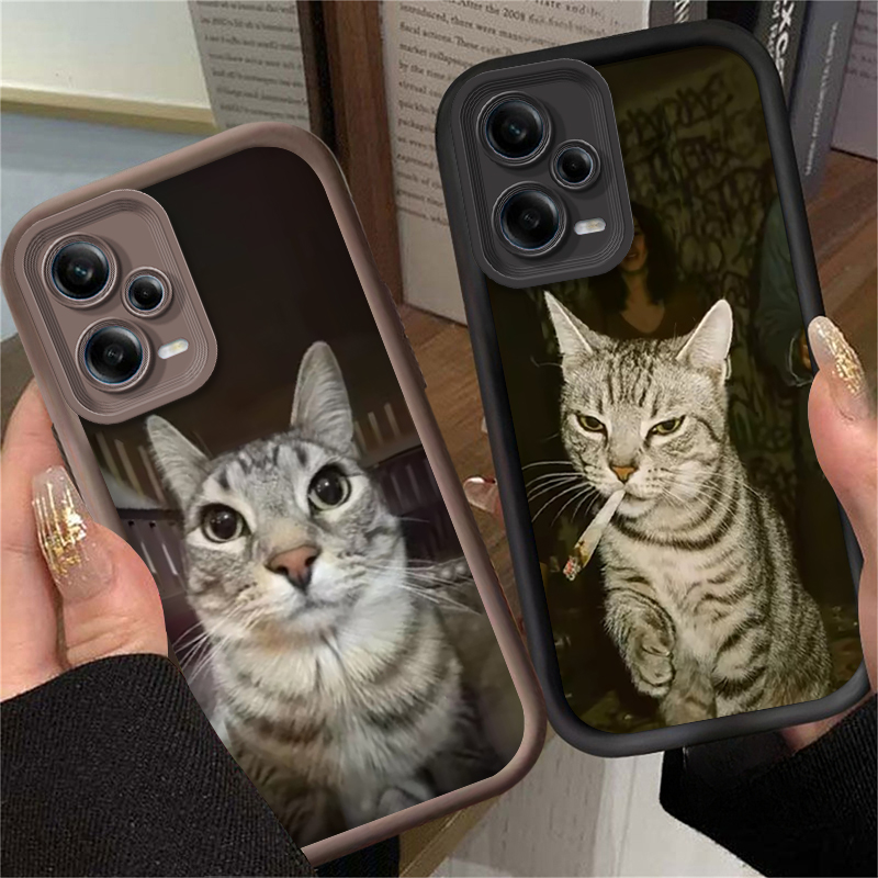 流行の猫が喫煙しているデザインのスマホケース Xiaomi  - Phone Cases Xiaomi のレビューと価格