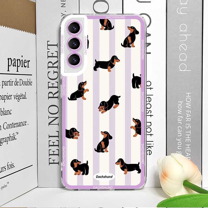 キュートなソーセージドッグ柄スマホケース Samsung G - Phone Cases Samsung S25 のレビューと価格