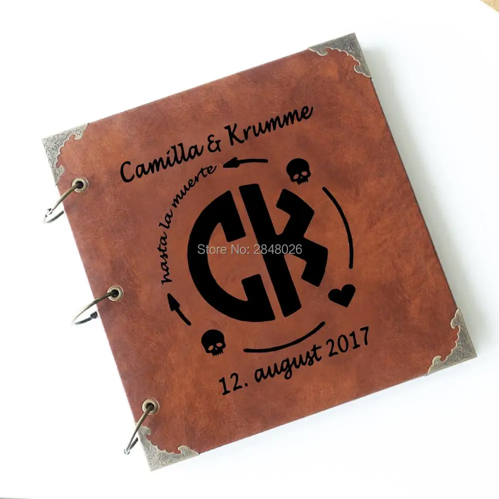 モノグラムシュガーラブウェディングゲストブック、カスタムレザ - Monogram Custom Case のレビューと価格