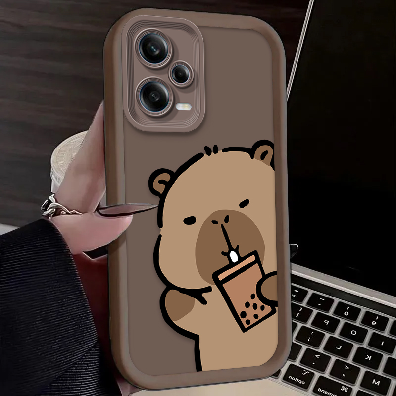 漫画風のかわいいカピバラのスマホケース Xiaomi Red - Cute Cartoon Case のレビューと価格