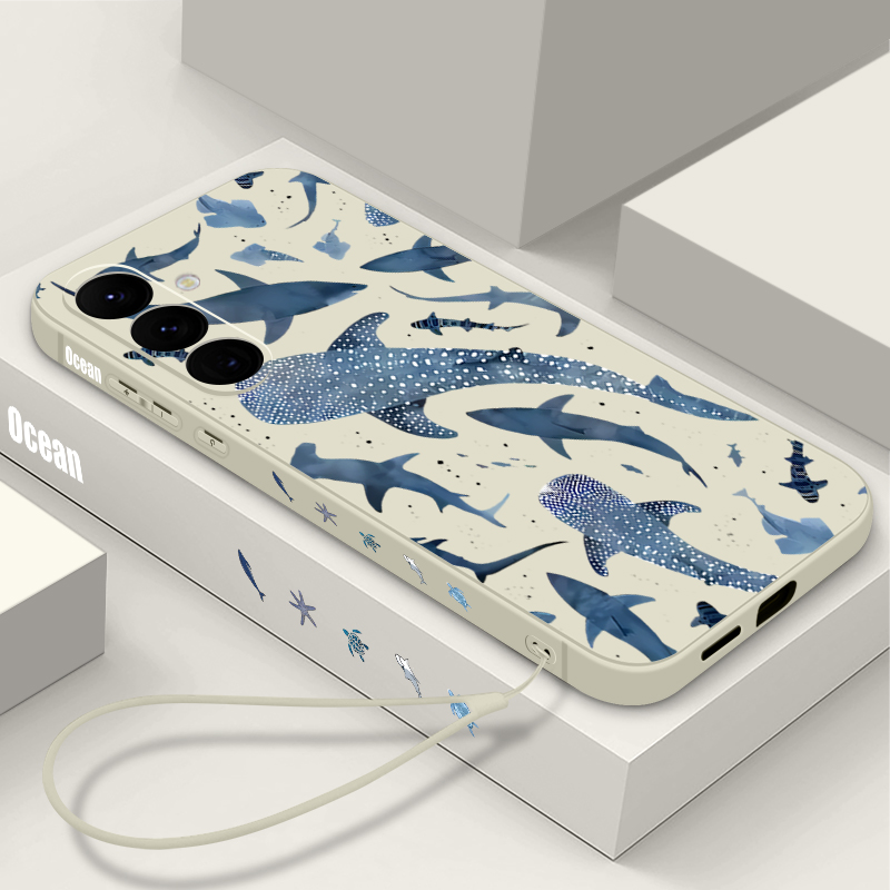 クジラ柄のランヤードケース Samsung Galaxy A - Phone Cases For Samsung A14 のレビューと価格