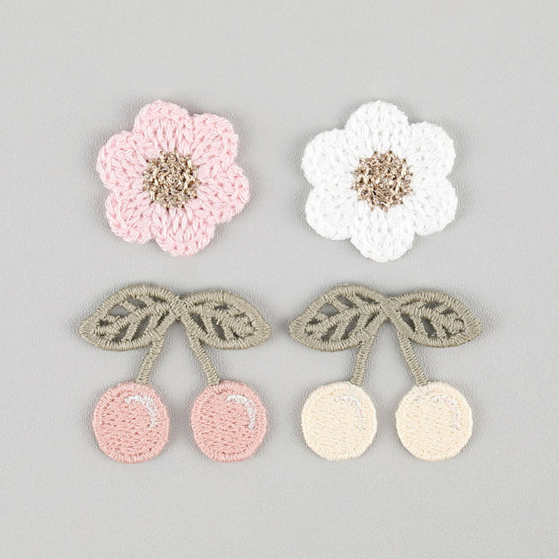 20 個ピンクホワイト桜刺繍アップリケヘアクリップアクセサリ - Phone Cases The Dairy のレビューと価格