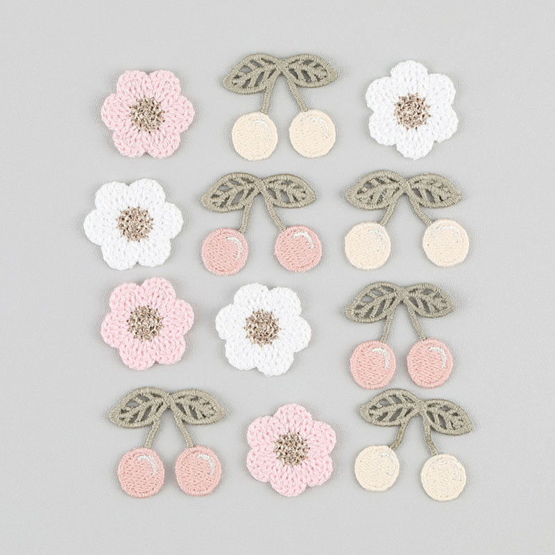 20 個ピンクホワイト桜刺繍アップリケヘアクリップアクセサリ - Phone Cases The Dairy のレビューと価格