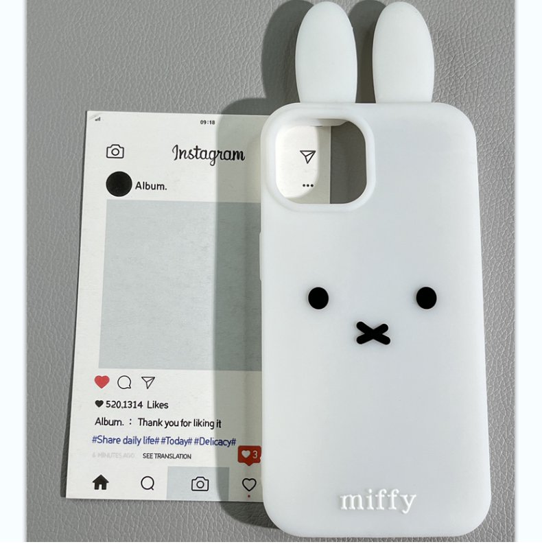 3D立体のかわいいミッフィーウサギのスマホケース iPhon - Cute Cartoon Case のレビューと価格