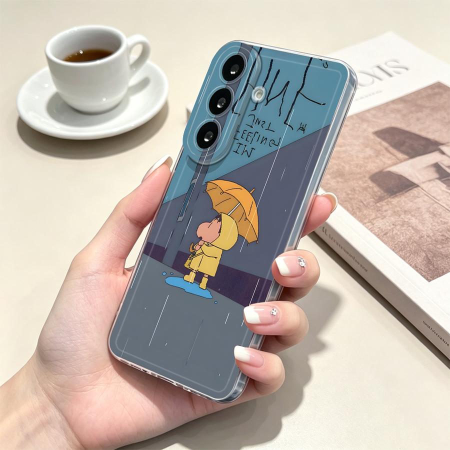 黄色い傘を持つ少年のスマホケース（Samsung Galax - Phone Cases For Samsung A14 のレビューと価格
