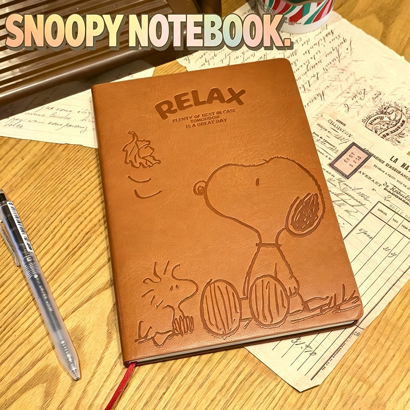 ヴィンテージ スヌーピー A5 レザーノートブック かわいい - Phone Cases The Dairy のレビューと価格
