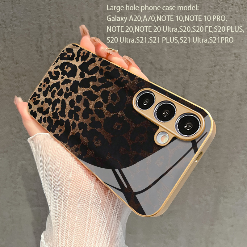 レトロなレオパード柄2Dスマホケース、Samsung S26 - Phone Cases Samsung S25 のレビューと価格